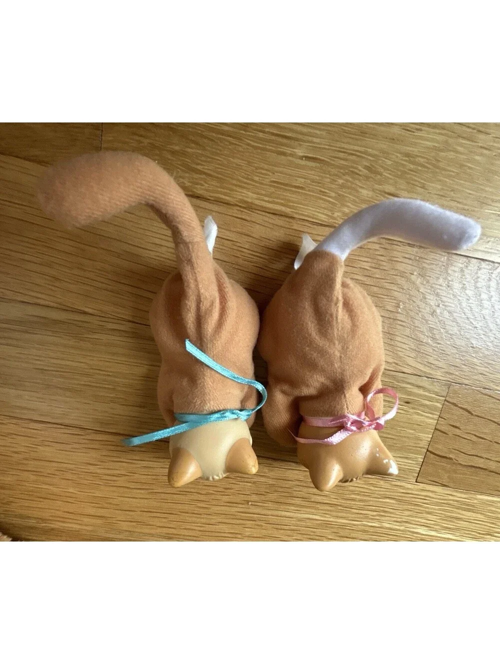 Vintage Hasbro Kitty Surprise Orange Tabby Plush Mother 2 Kittens 1992